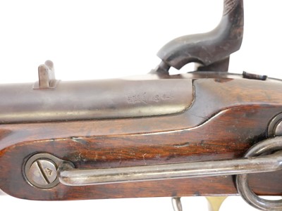 Lot 33 - Enfield Percussion cavalry carbine, 21 inch...