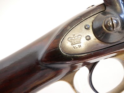 Lot 33 - Enfield Percussion cavalry carbine, 21 inch...