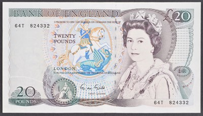 Lot 68 - A Series "D" Pictorial Issue (March 1988), Twenty Pounds banknote.