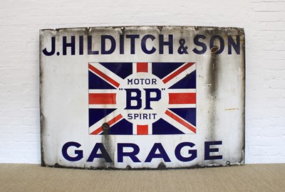 Lot 40 - Motoring Interest, Large and Impressive Advertising Enamel Sign