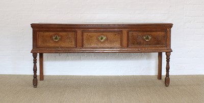Lot 119 - A George III Oak Dresser Base