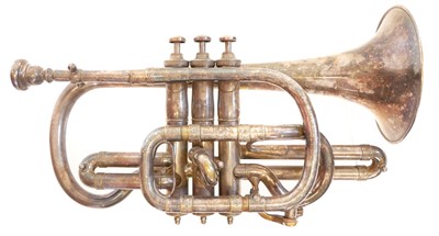 Lot 232 - W. Brown and Sons silver plated Cornet