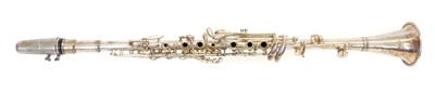 Lot 233 - H.N. White and Co. The Gladiator silver plated all metal clarinet