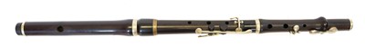 Lot 235 - Rosewood flute by Henry Potter of London