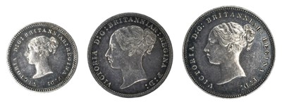 Lot 31 - Queen Victoria, part 1882 Maundy coin set (3).