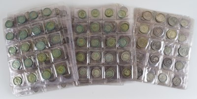 Lot 10 - Large assortment of coinage to include a large collection of silver and debased silver coins.