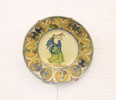 Lot 188 - A 19th Century Italian Maiolica Deruta-Type Pottery Charger