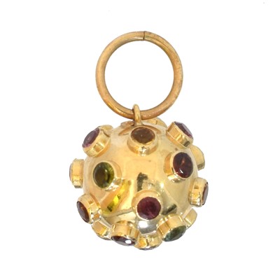 Lot 58 - A gem-set Sputnik pendant.