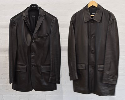 Lot 12 - Two Boss leather jackets