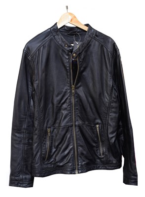 Lot 39 - A Human Scales black leather jacket