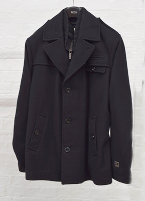 Lot 11 - A Boss Orange black wool coat