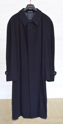 Lot 33 - A Giorgio Armani navy blue wool coat