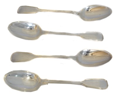 Lot 171 - Four Victorian silver table spoons