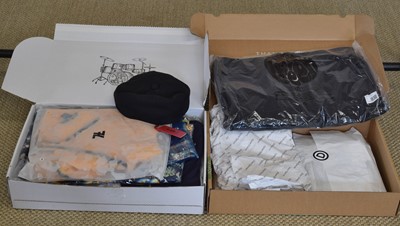 Lot 70 - Two boxes of unopened and unwrapped gents designer clothing