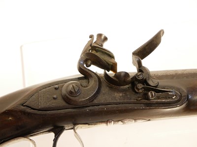 Lot 5 - Flintlock 24 bore pistol by Bennett made for...