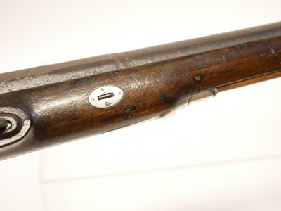 Lot 5 - Flintlock 24 bore pistol by Bennett made for...