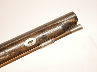 Lot 5 - Flintlock 24 bore pistol by Bennett made for...