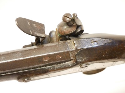Lot 5 - Flintlock 24 bore pistol by Bennett made for...
