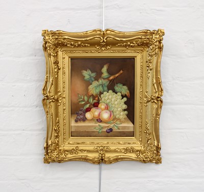 Lot 66 - A 19th Century Derby Porcelain Plaque Decorated by J. Rouse Snr.