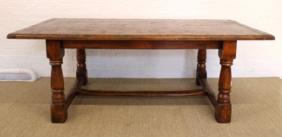 Lot 142 - An Oak Refectory Dining Table and Six Chairs by the Royal Oak Furniture Company for Arighi Bianchi