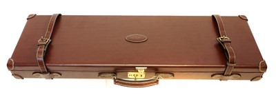 Lot 497 - New unused Guardian leather shotgun case, with...
