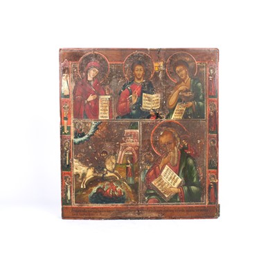 Lot 110 - A 19th Century Russian Icon Panel