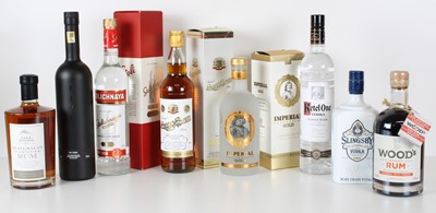 Lot 96 - 8 bottles Mixed Lot Fine Vodkas and Rums