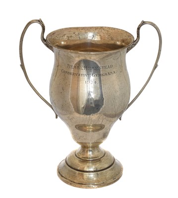 Lot 187 - A George V silver twin handled cup