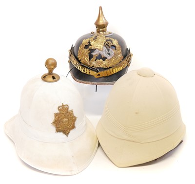 Lot 236 - Reproduction Picklehaube and two reproduction...