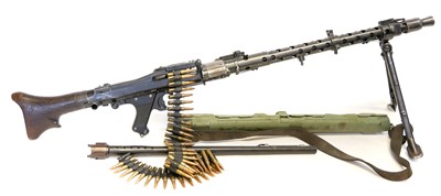 Lot 82 - Deactivated German WWII MG34 7.92mm belt fed...