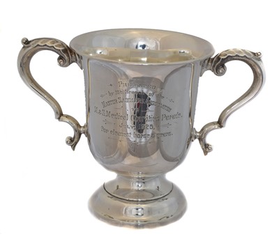 Lot 192 - A George V silver twin handled cup