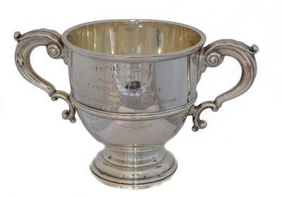 Lot 193 - A George V silver twin handled cup