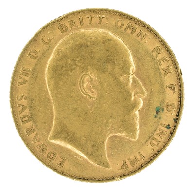Lot 55 - King Edward VII, Sovereign, 1909.