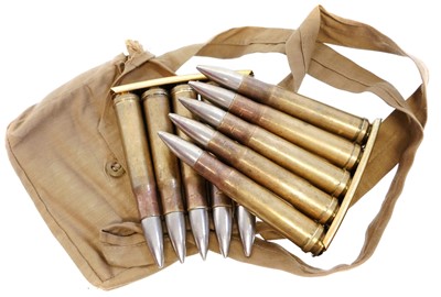 Lot 206 - Ten inert Boys anti tank rounds, fitted to...