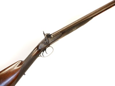 Lot 28 - Percussion 16 bore side by side double barrel...