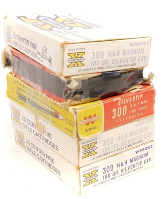 Lot 564 - .300 H&H ammunition by Winchester, 90 rounds...