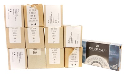 Lot 568 - 7.62mm L2A2 FMJ ammunition, 209 rounds in...
