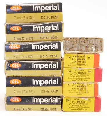 Lot 570 - 7mm / 7x57 Mauser ammunition, to include 120...