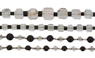 Lot 99 - Two rock crystal necklaces.