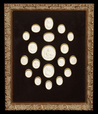Lot 94 - A Set of Jasperware Cameos attributed to Wedgwood