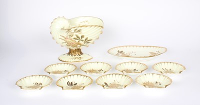 Lot 198 - A 19th Century Wedgwood Conchological Part Service