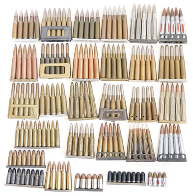 Lot 208 - Collection of inert ammunition of charger...