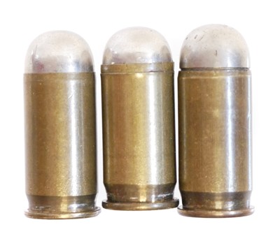Lot 209 - Three rare inert British .455 Mk I cartridges...