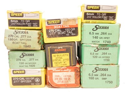Lot 610 - Collection of part packs of bullet heads, in...