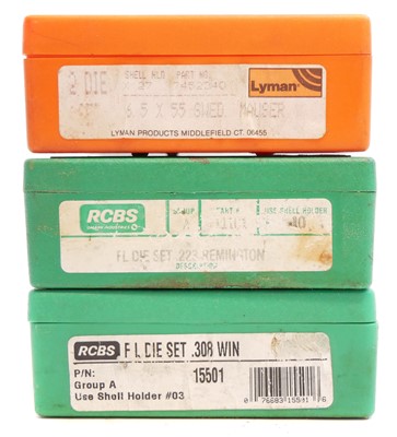 Lot 611 - Three die sets by Lyman and RCBS, to include...