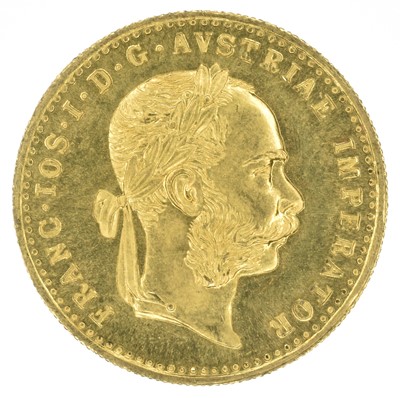 Lot 63 - Austria, 10 Franc (1 Ducat Coin), 1915.