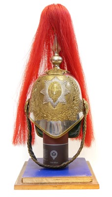 Lot 232 - Household Cavalry Albert Helmet, with red and...
