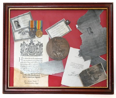 Lot 266 - WWI British War Medal 1914-1918, and Victory...