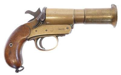 Lot 74 - Deactivated Webley and Scott 12 flare gun,...