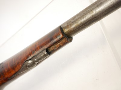 Lot 4 - Turkish flintlock 18 bore pistol, 14 inch...